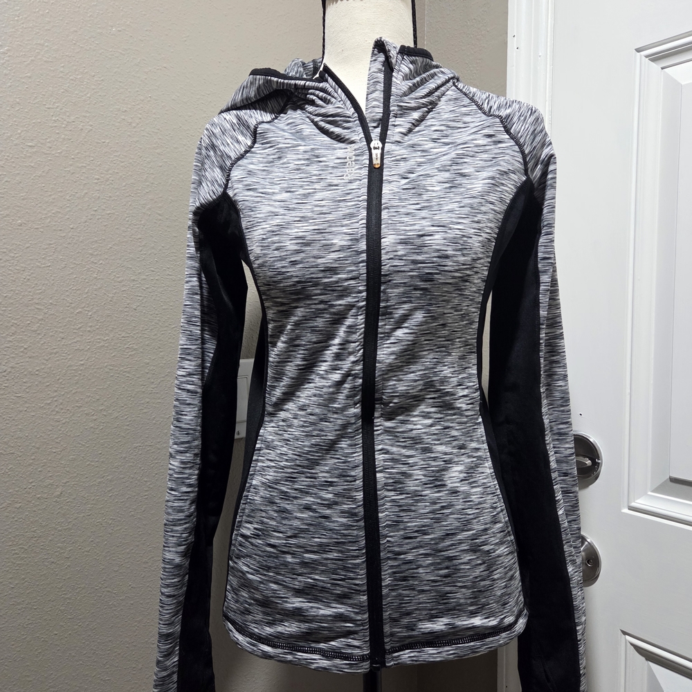 Reebok Women's Sports Jacket Size S - Heather Grey Slim Fit
